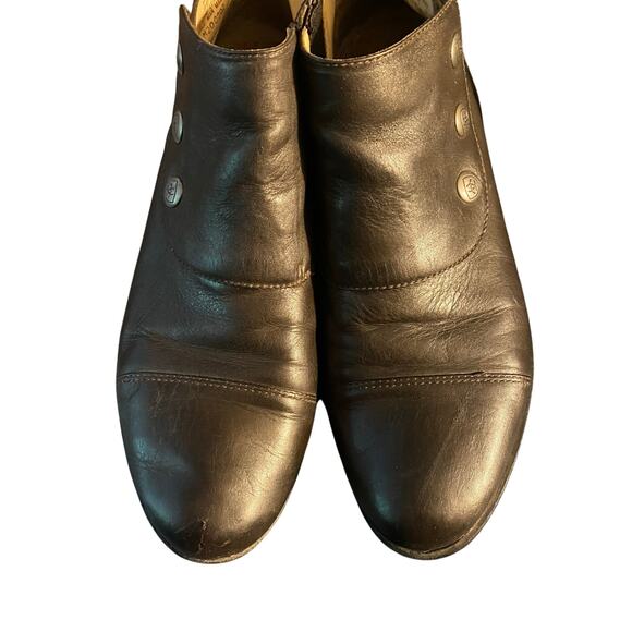 Ariat "3 Snap Spat" Women's Dk Brown Leather Chelsea Ankle Bootie/Boot, Size 8 - Picture 14 of 15